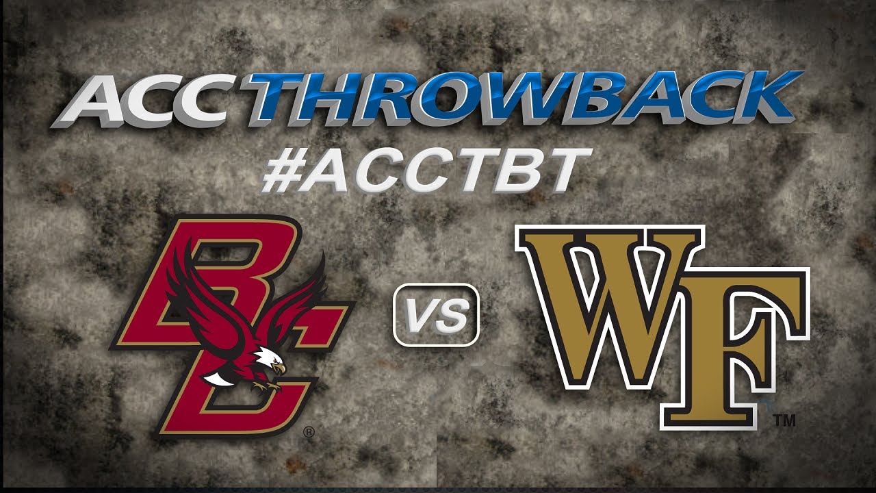 ACC THROWBACK | #22 Wake Forest vs #16 Boston College - November 4, 2006 | ACCDigitalNetwork