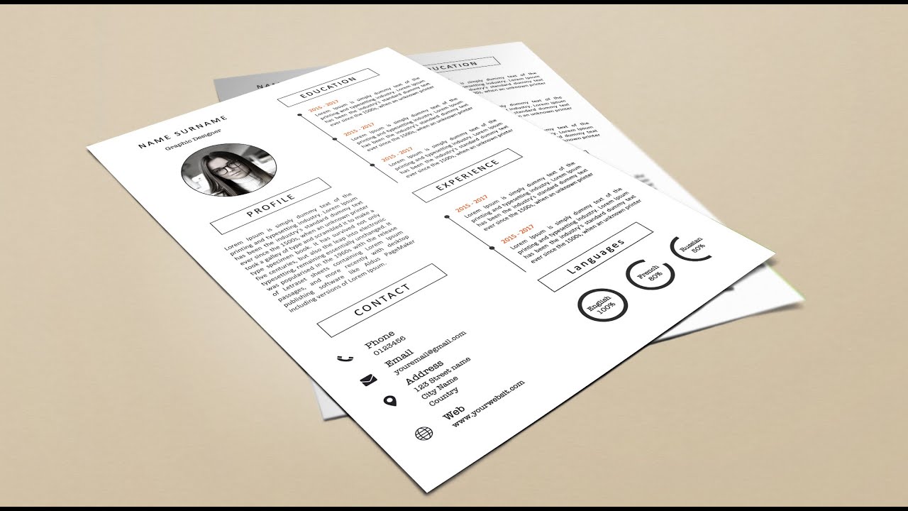 How to design professional resume (CV) in PowerPoint