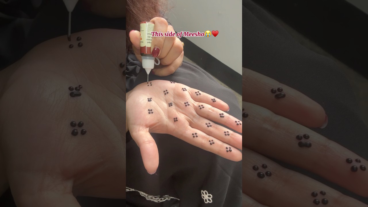 Trying Instant Mehendi Stain From MEESHO🥹❤️ 