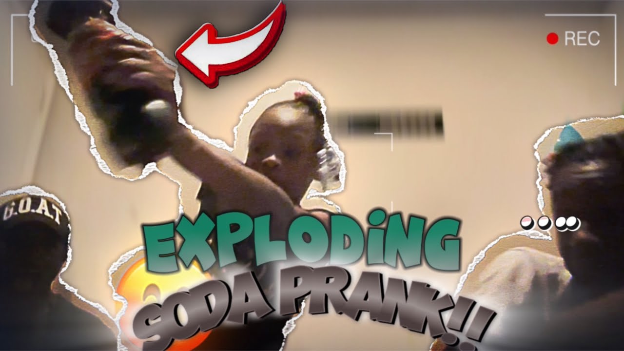 EXPLODING SODA 🥤🤯 PRANK ON MY NIECE *HALIRIOUS REACTION*