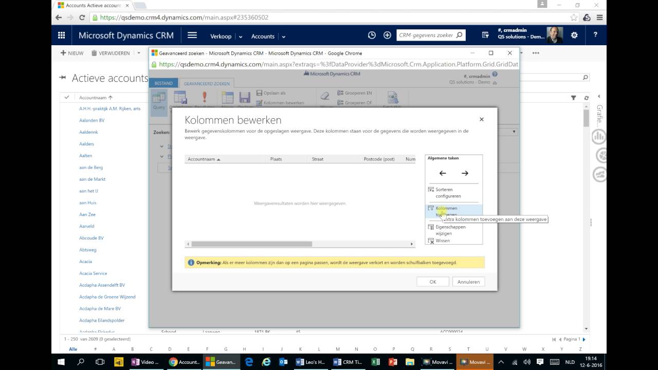 QS CRM Tip 016 Geavanceerd zoeken / een weergave maken