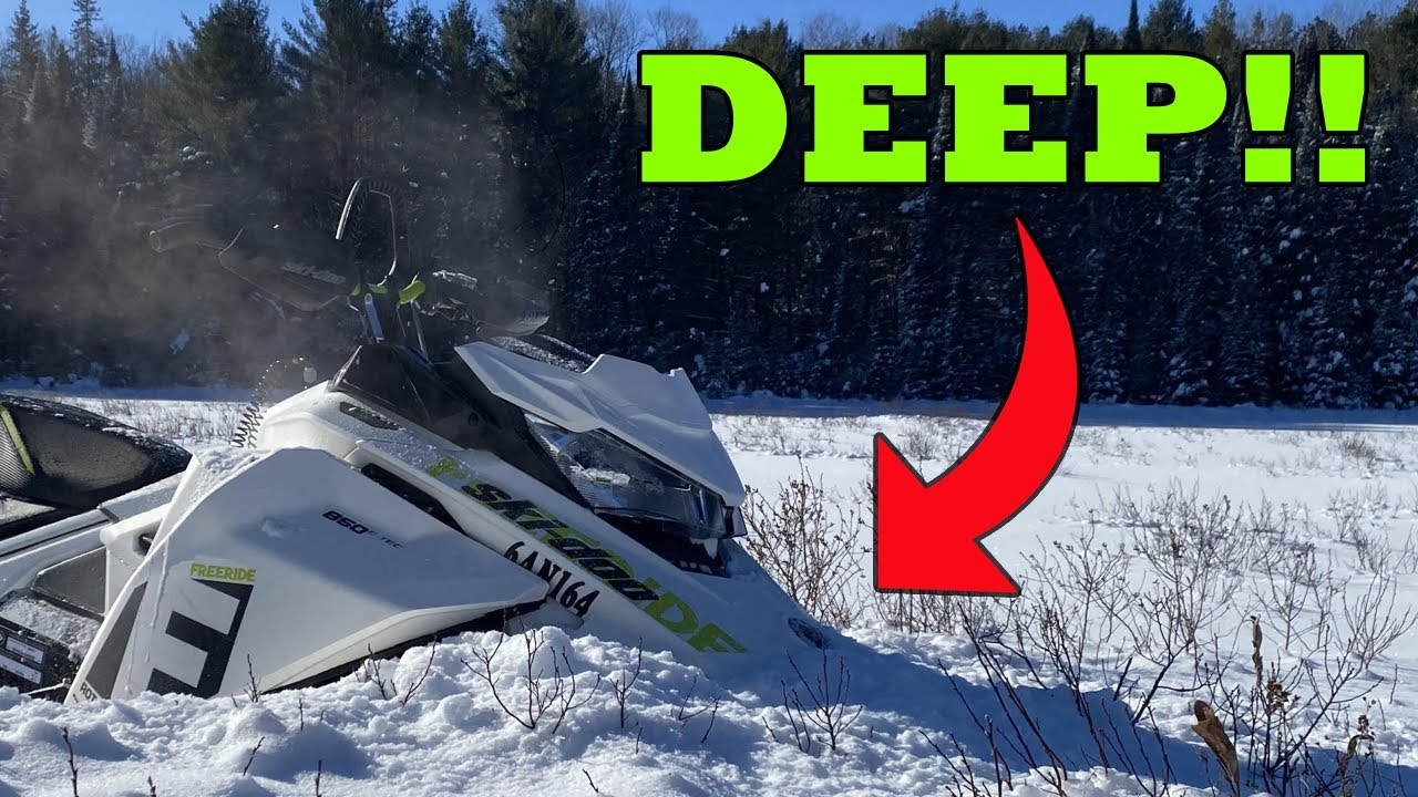 DEEPEST Powder Days of 2022 - Ski-Doo Freeride 850