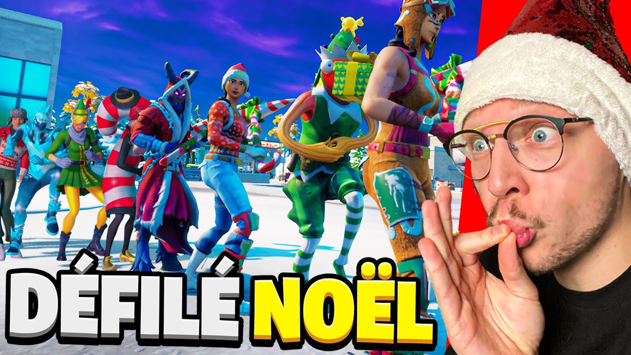 CONCOURS DE SKINS spécial NOËL sur FORTNITE ! Qui va être le plus beau ? (défilé de mode)