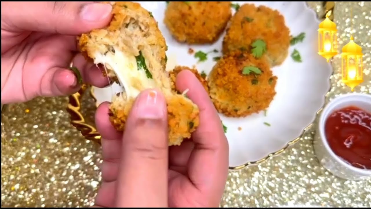 Chicken Crispy Cheesy. ball recipe | How to make Ramadan Snacks | Low budget recipe By AKK