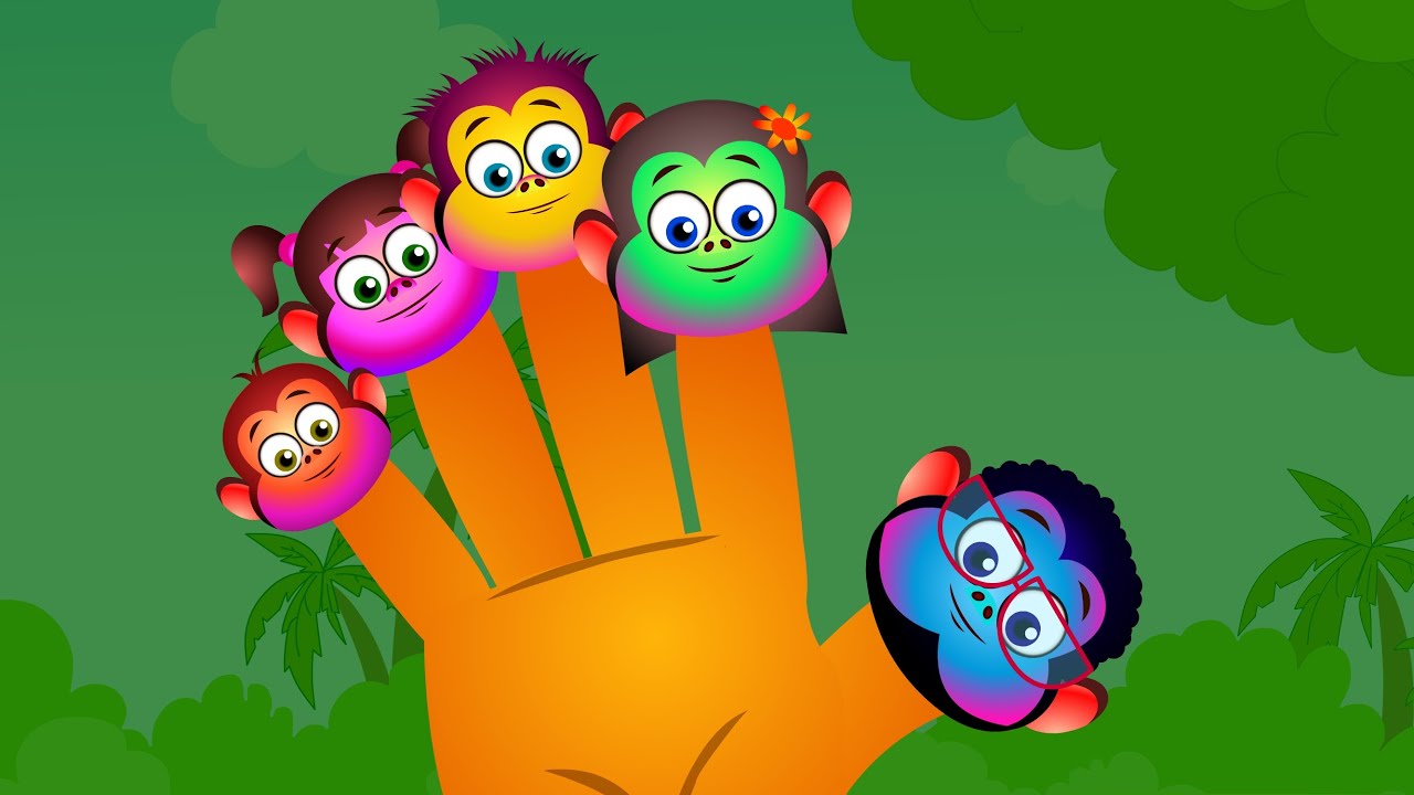 Finger Family Song - Monkey Family I Musical Children Songs I Famous Nursery Rhymes Collection