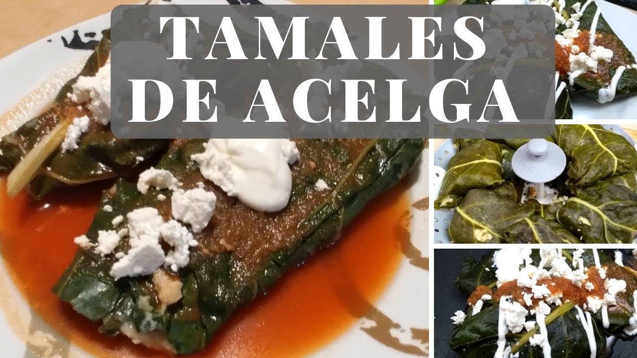 Como hacer tamales de acelgas | Tamales vegetarianos o de carne