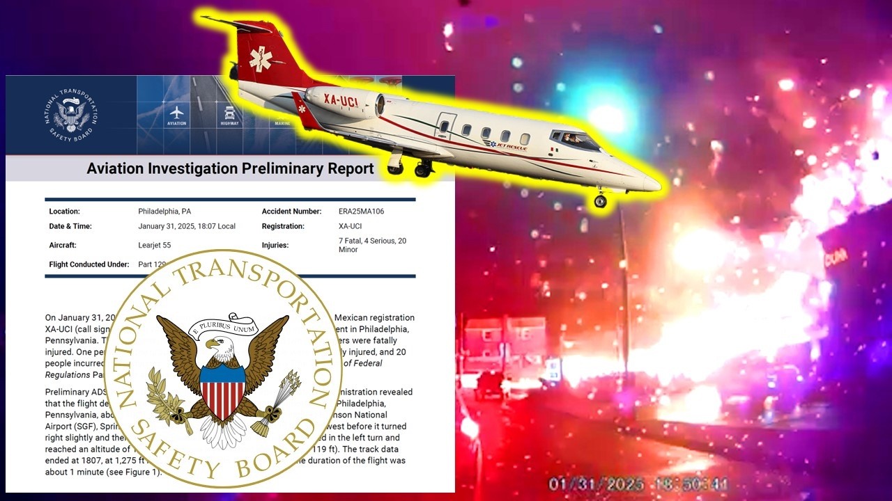 NTSB опубликовало шокирующие результаты расследования крушения самолёта Medjet в Филадельфии