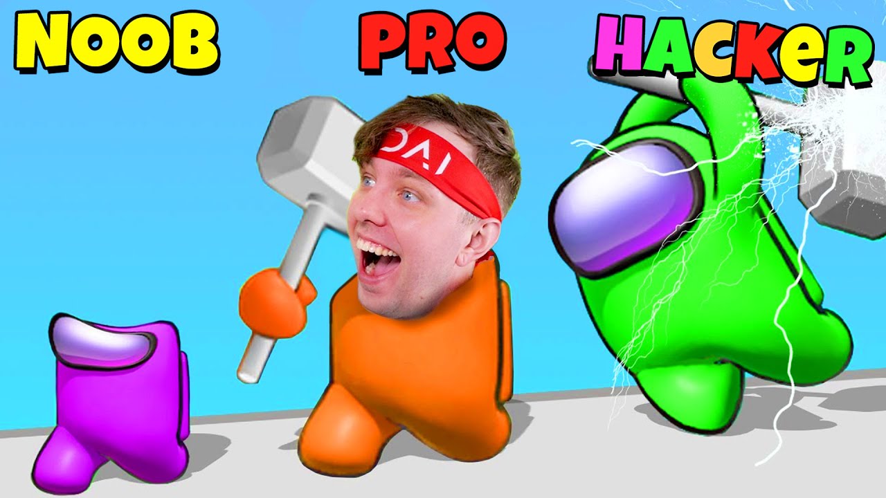 NOOB vs PRO vs HACKER i IMPOSTER SMASHER (.IO SPEL)