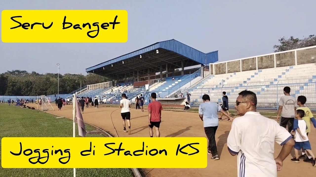 Seru banget!!! Jogging di Stadion Krakatau Steel Cilegon