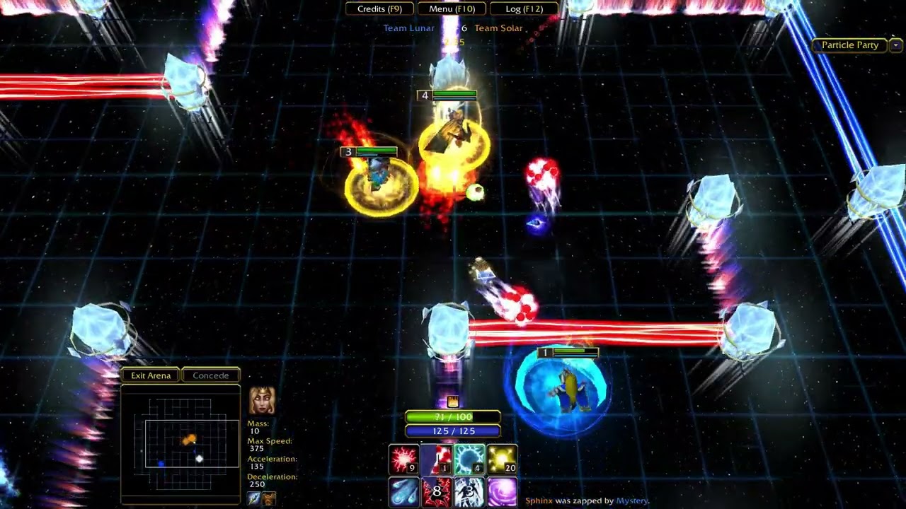 Warcraft 3 - Particle Party - 2v2 Bot Match on Reflector Maze