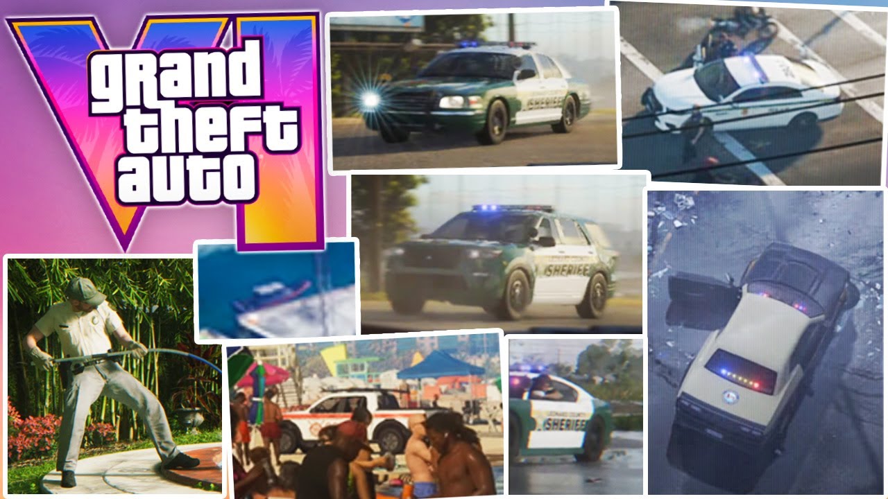 Анализ GTA VI — ВСЕ полицейские машины и агентства в трейлере 1