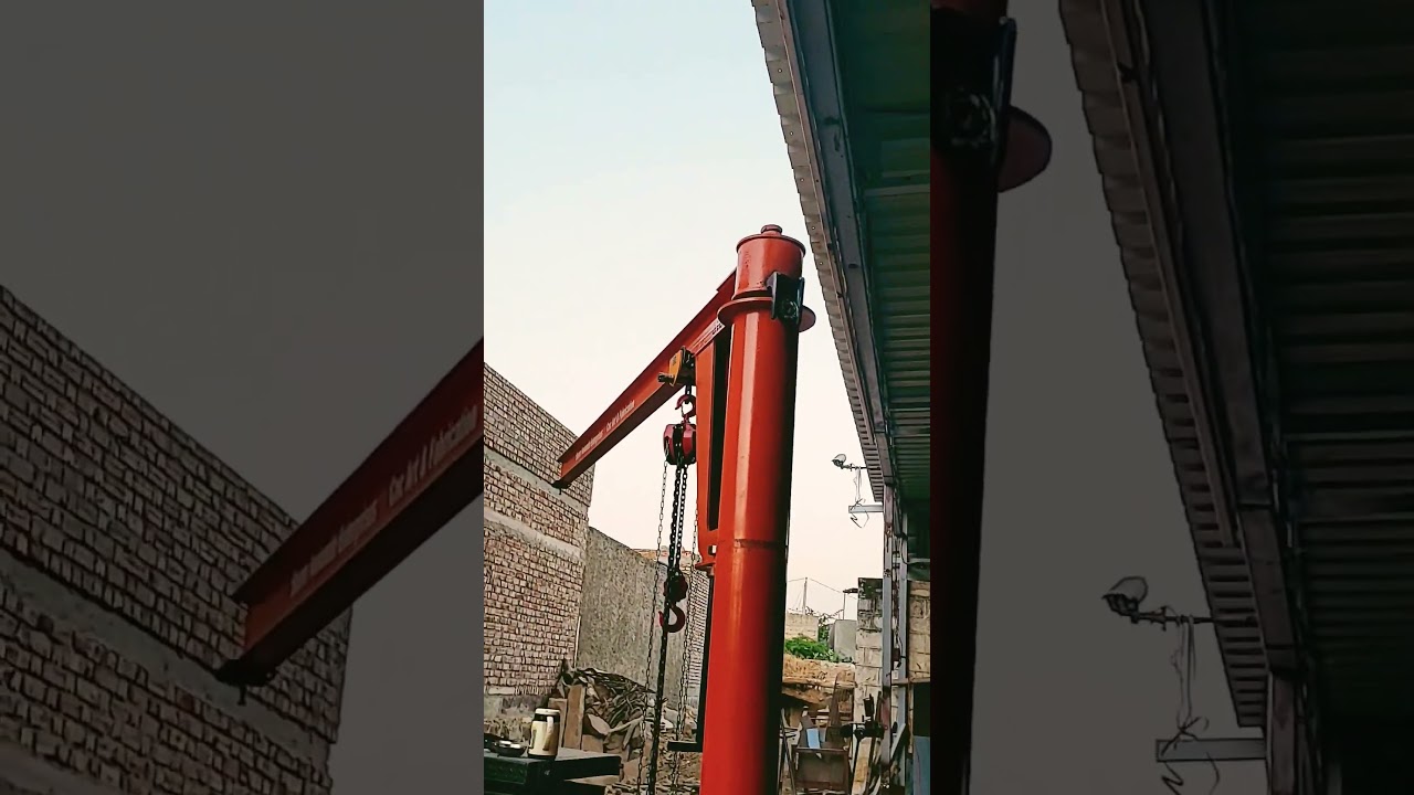 6 ton capacity  jib crane model . How to make a jib crane