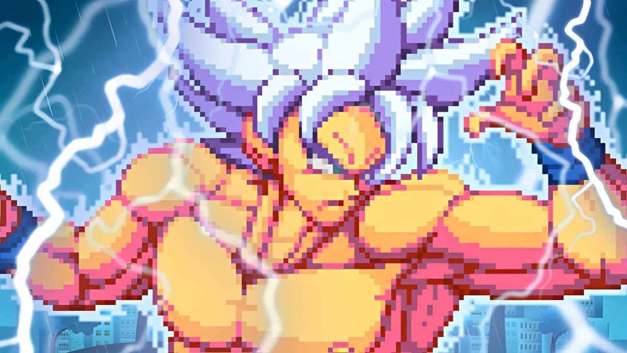 GOKU MUI VS TODAS AS TRANSFORMAÇÕES DO VEGETA NO MUGEN!!