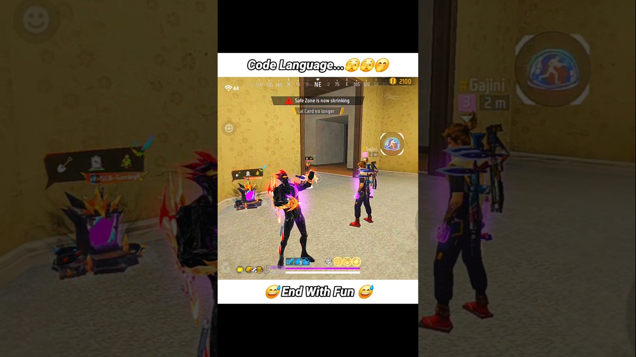Youtubers Code Language Warning 🤬✊️|| @SRB_SCB_Is_Live|| #freefire #ytshorts #newevent #scb #srb