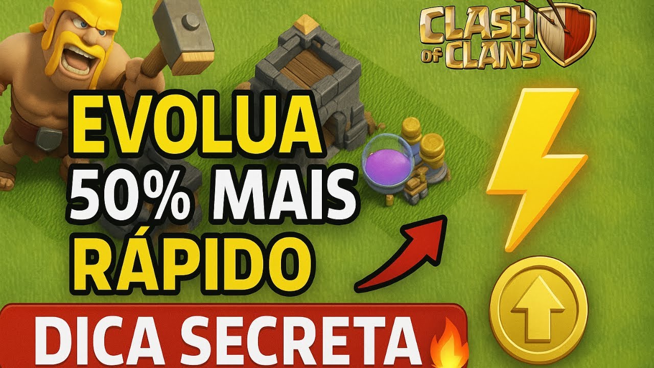 50% MAIS RÁPIDO! A MELHOR DICA para Evoluir sua Vila no Clash of Clans
