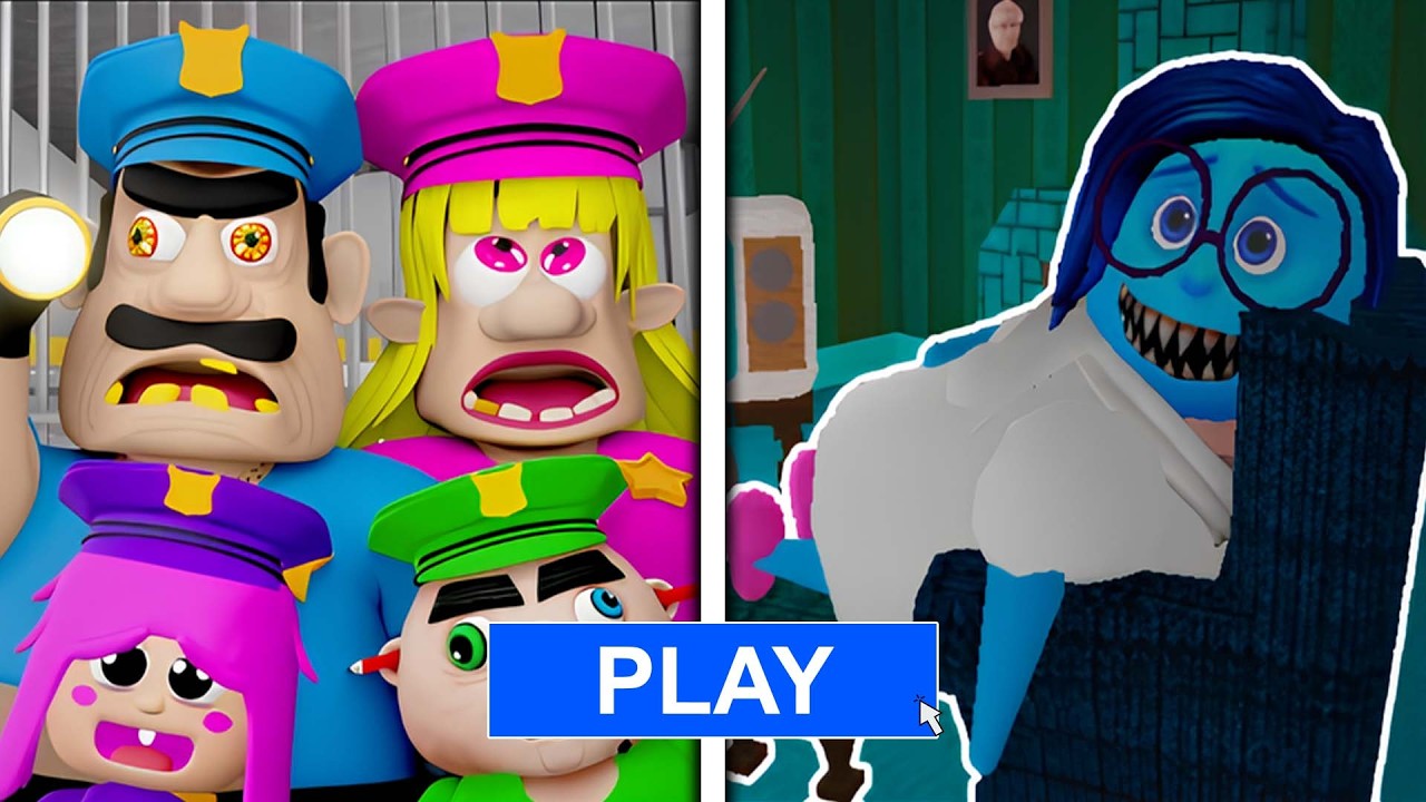 BRUNO'S FAMILY PRISON RUN VS INSIDE OUT! GRUMPY GRAN! (Obby)_Roblox-Gameplay-Walkthrough