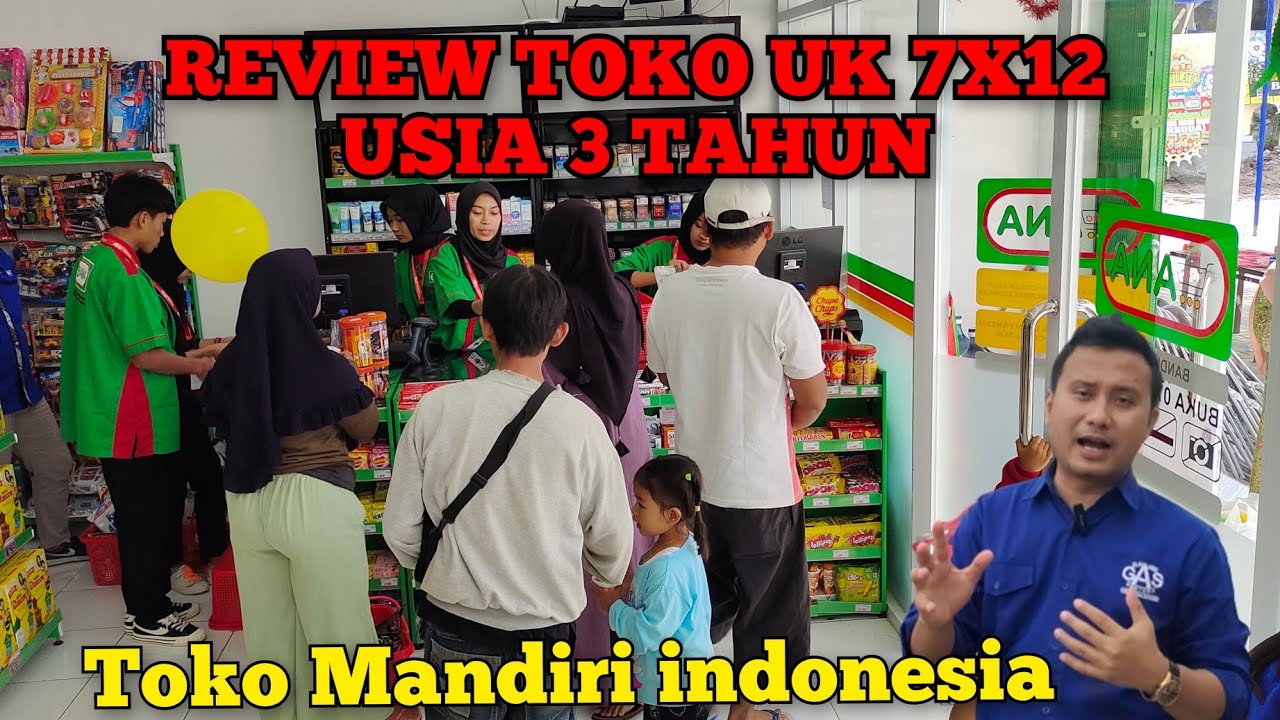 RevieW toko UK 7x12 M , usia toko sudah jalan 3 tahun. #konsultanminimarket #minimarketmandiri