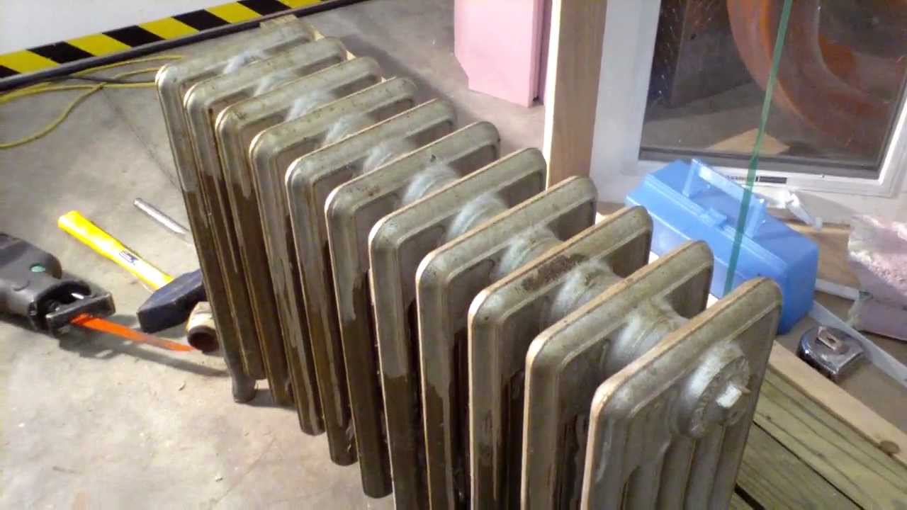 Cast iron radiator  hot water conversion