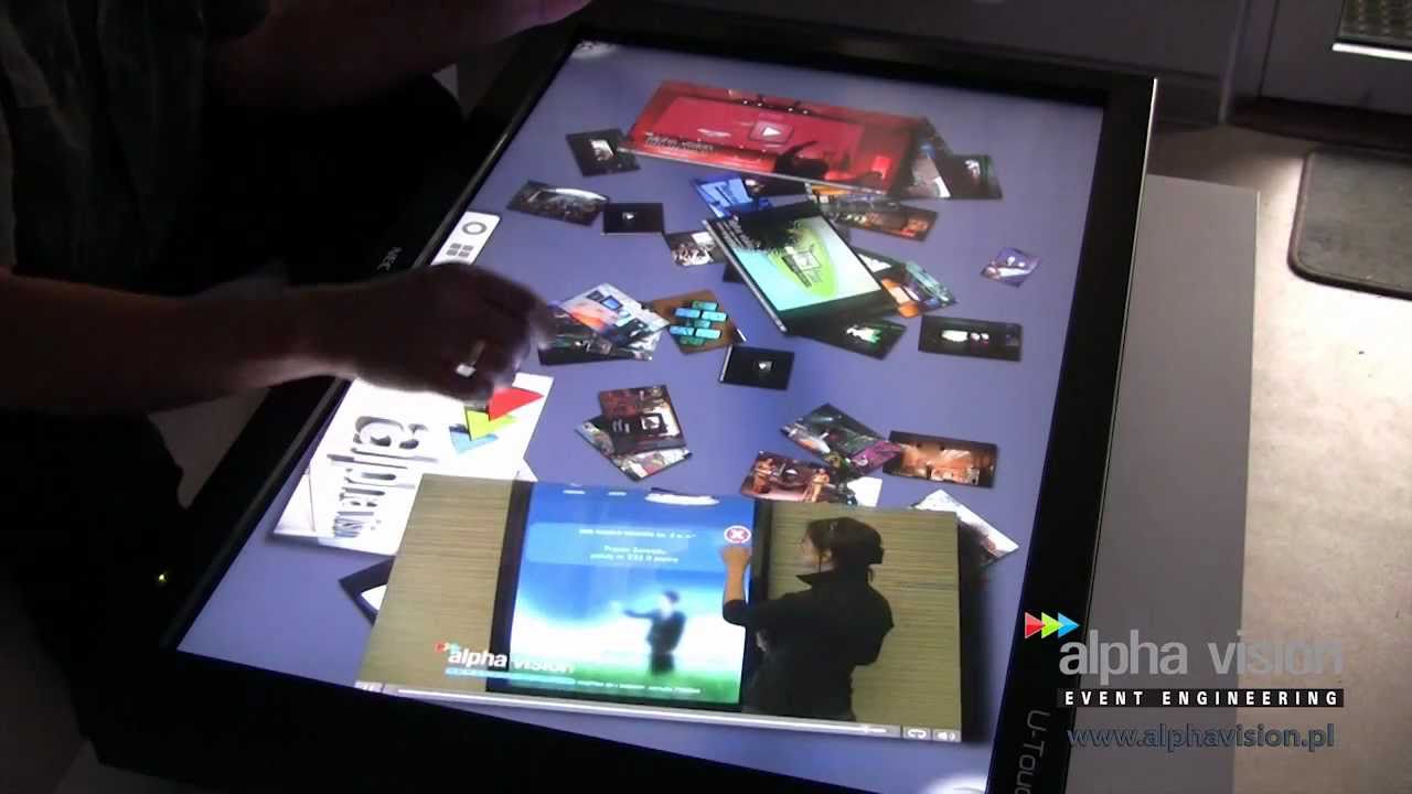 St&oacute;ł dotykowy (Multitouch) / monitor dotykowy - Alpha Vision