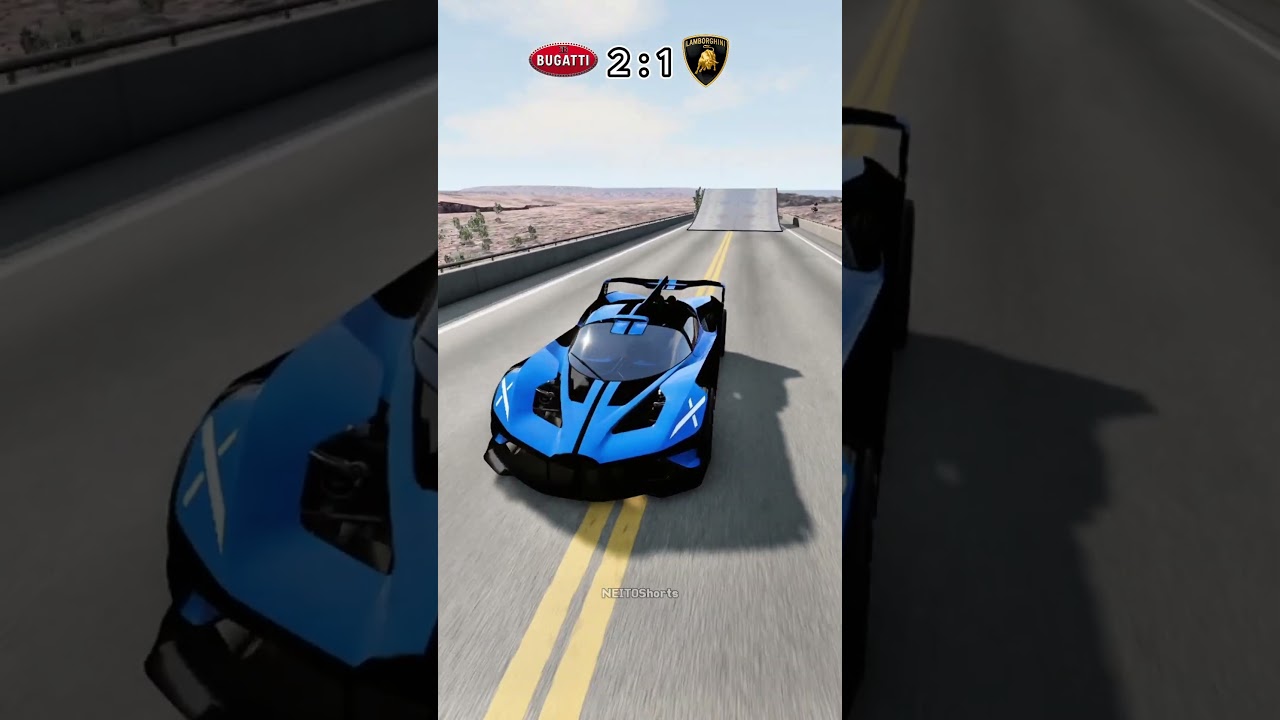Bugatti Bolide против Lamborghini Terzo Millennio #beamngdrive #beamng #forzahorizon5