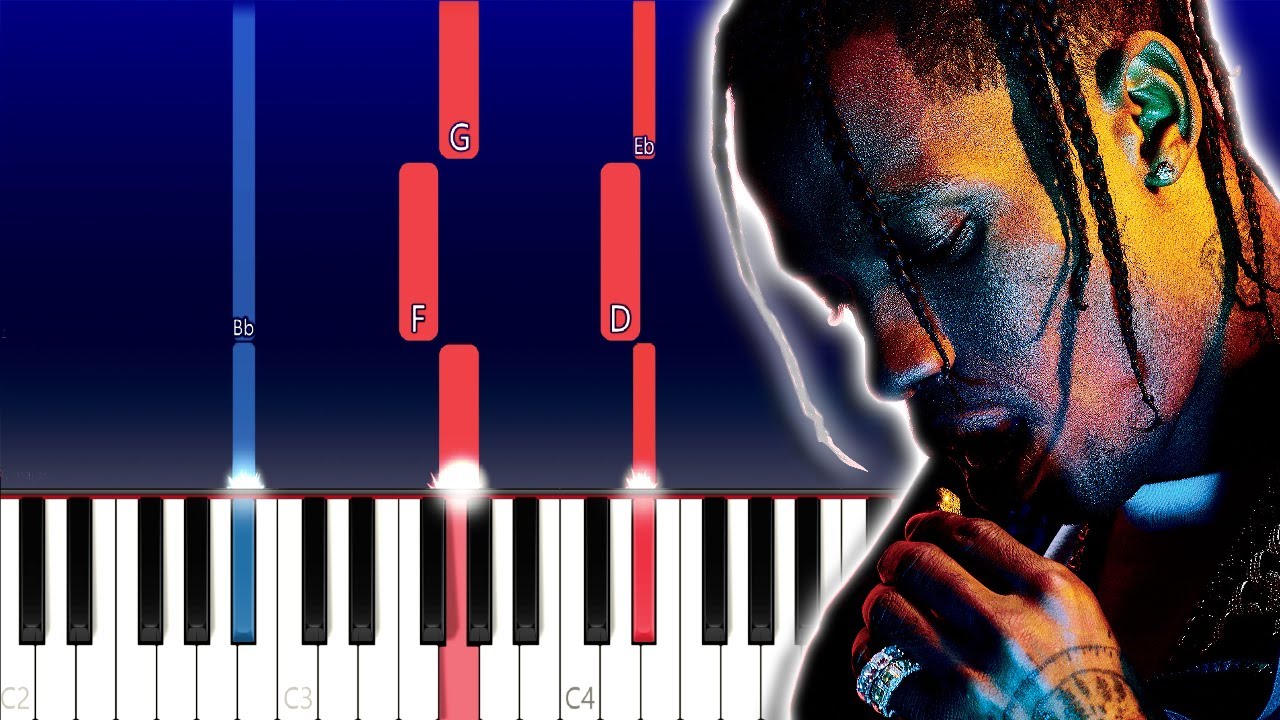 Travis Scott - SDP Interlude (Piano Tutorial)
