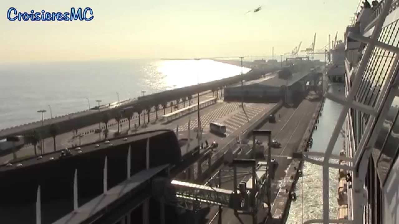 Costa Fascinosa Barcelona Departure greeting Costa Diadema