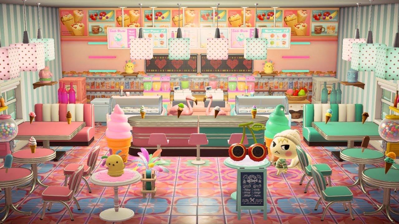 【あつ森】【ホテル】アイスクリームショップなVIPルームのホテクリします！！　【あつまれどうぶつの森】