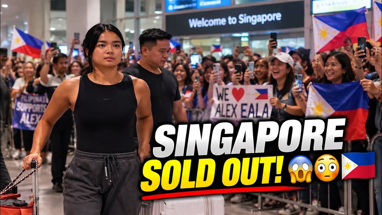 ALEX EALA HAS ARRIVED! 🇸🇬 WAIT UNTIL YOU SEE THE FILIPINO CROWD! 😱🇵🇭 #alexeala  #tennis 