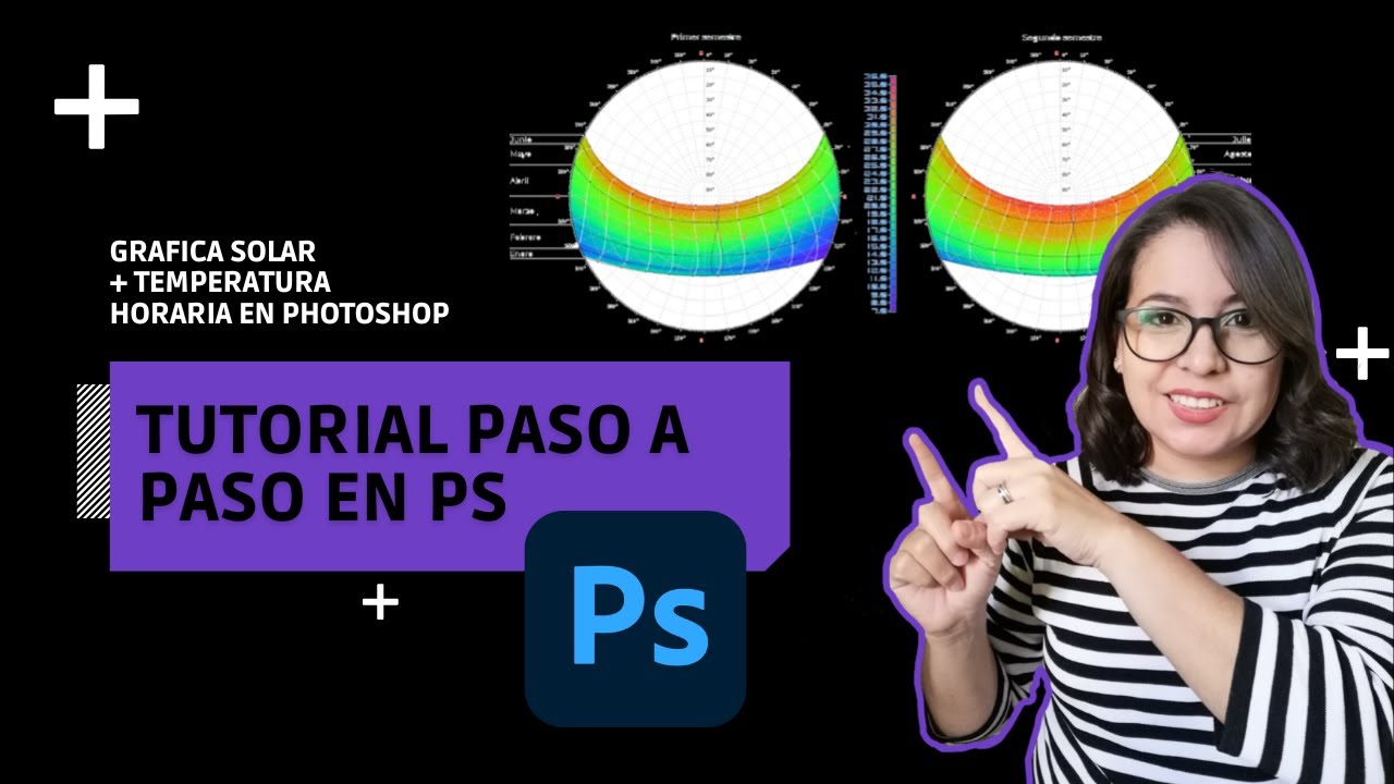 Tutorial | Grafica solar + temperatura horaria paso a paso en Photoshop