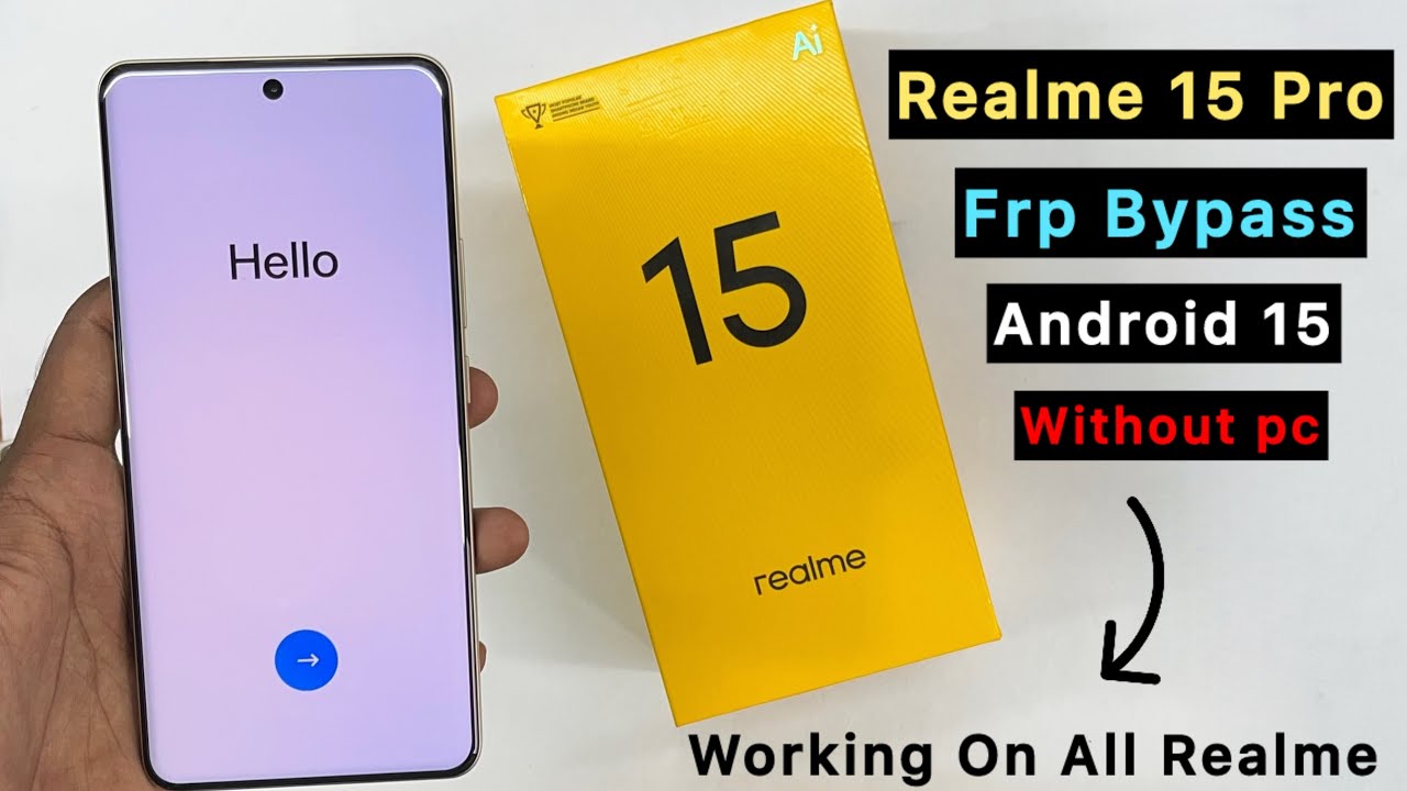 Realme 15 5G Frp Bypass  | RMX5106 | Android 15 | Without Pc | New Method | All Realme devices ✅ |
