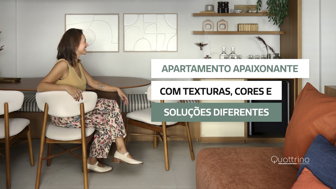 Tour por apartamento de 97m² | Integração, marcenaria inteligente, cores e soluções que funcionam