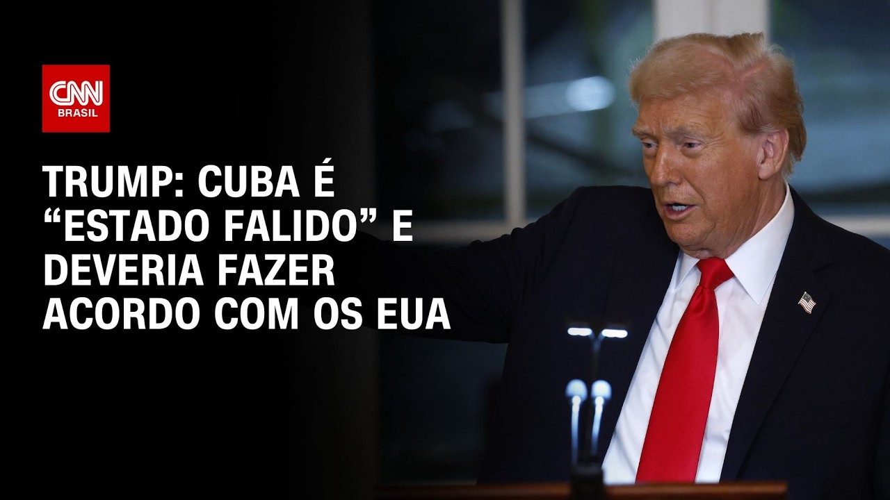 Cuba é “Estado falido” e deveria fazer acordo com os EUA, diz Trump | HORA H