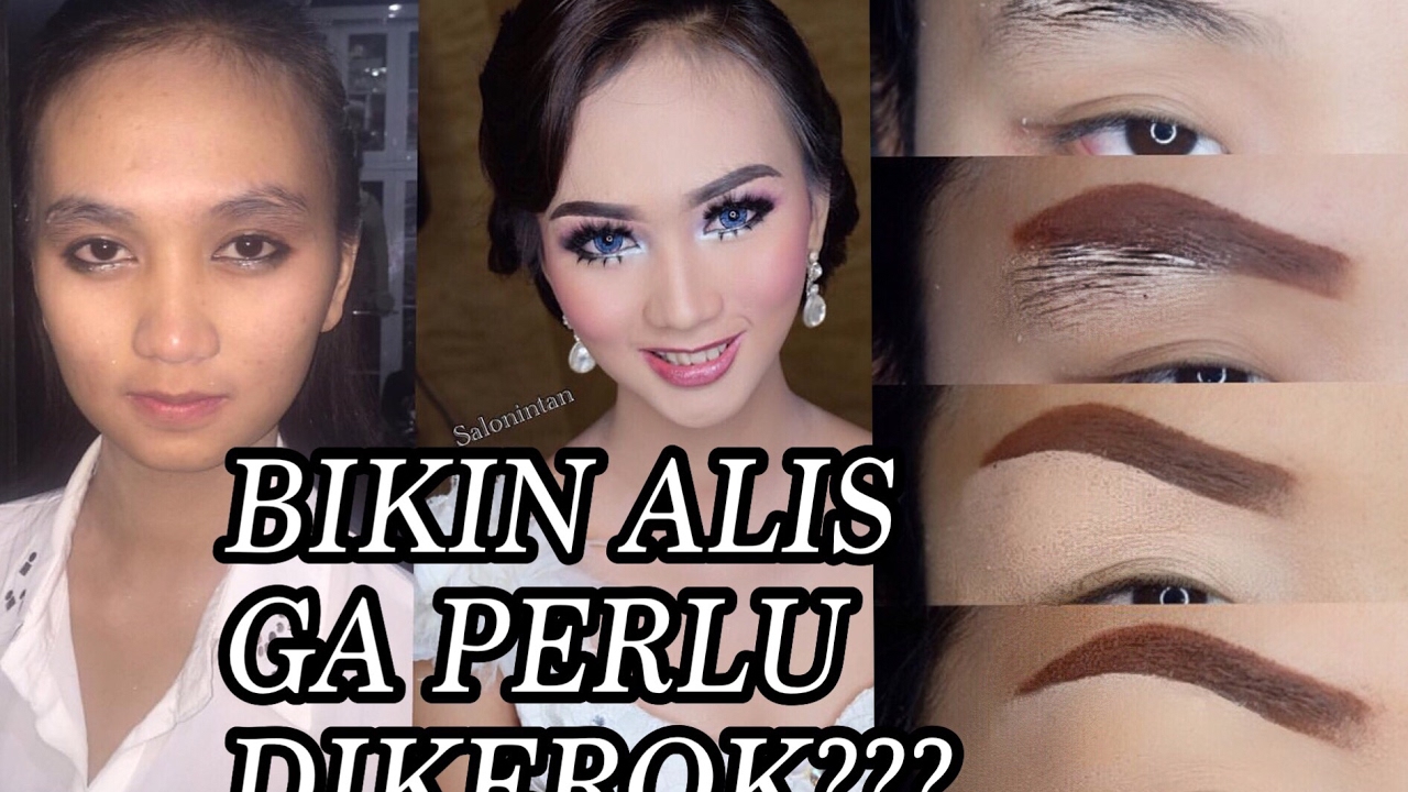 TUTORIAL CARA BUAT ALIS TANPA DIKEROK/ DICUKUR NO TRIMMED EYEBROW