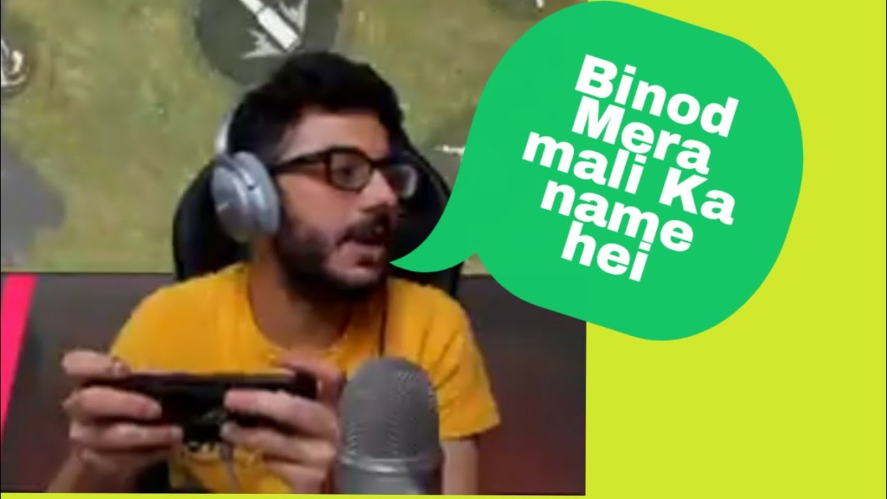 Carry minati reacts on binod😇😇