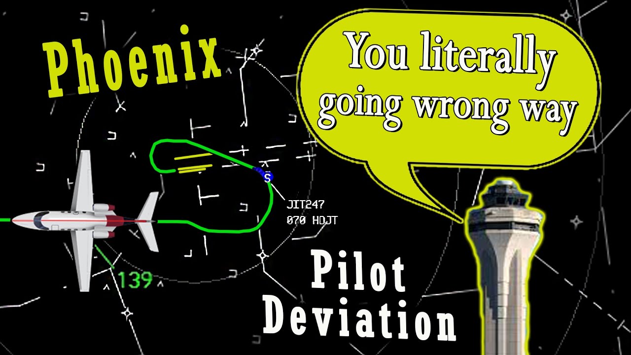 Pilot Deviates from Assigned Route over Phoenix | 