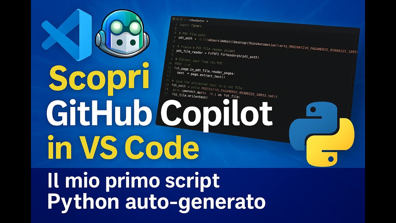 Scopri GitHub Copilot in VS Code: il mio primo script Python auto-generato