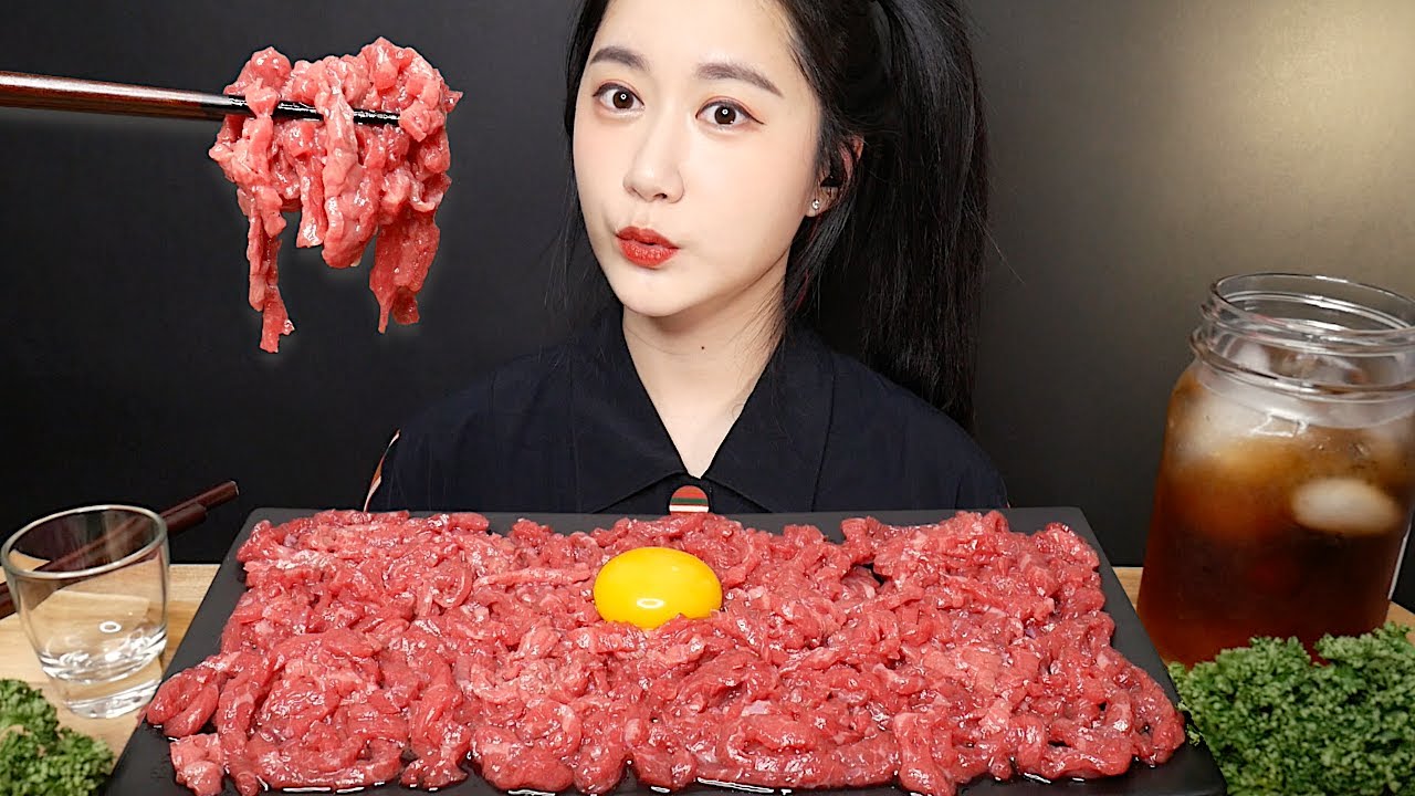 한우 육회 먹방 [Raw Beef] Real Sound MUKBANG | ASMR | EATING SOUND
