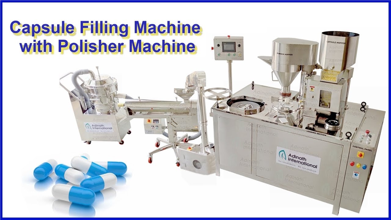 Capsule Filling Machine with Polisher Machine