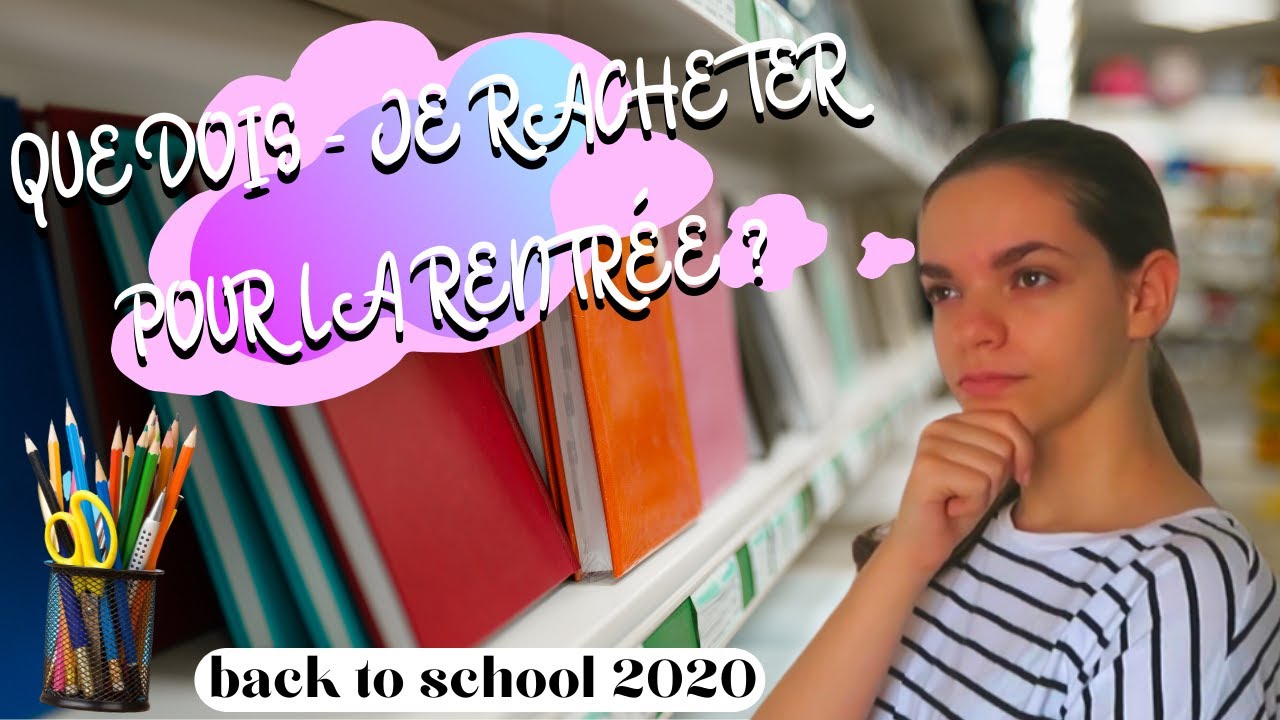 Je trie mes fournitures scolaire - 2020 Back to school