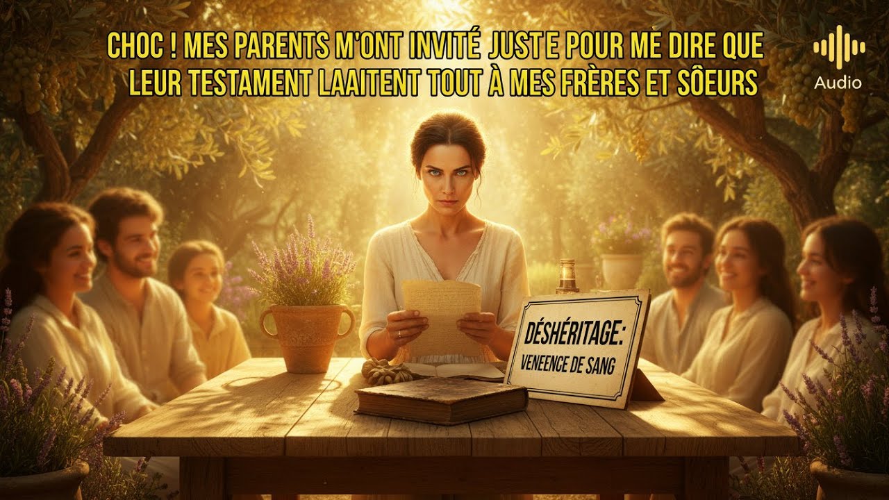 CHOC ! MES PARENTS M’ONT INVITÉE JUSTE POUR DIRE QUE LEUR TESTAMENT LAISSAIT TOUT À MES FRÈRES ET
