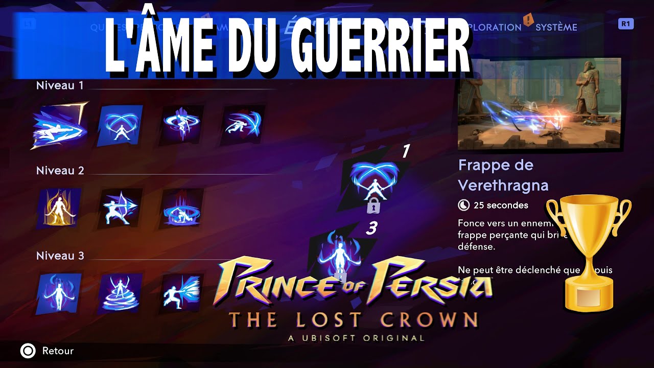 L'ÂME DU GUERRIER - OÙ TROUVER TOUS LES ÉCLATS D'ATHRA - TROPHÉE - PRINCE OF PERSIA THE LOST CROWN