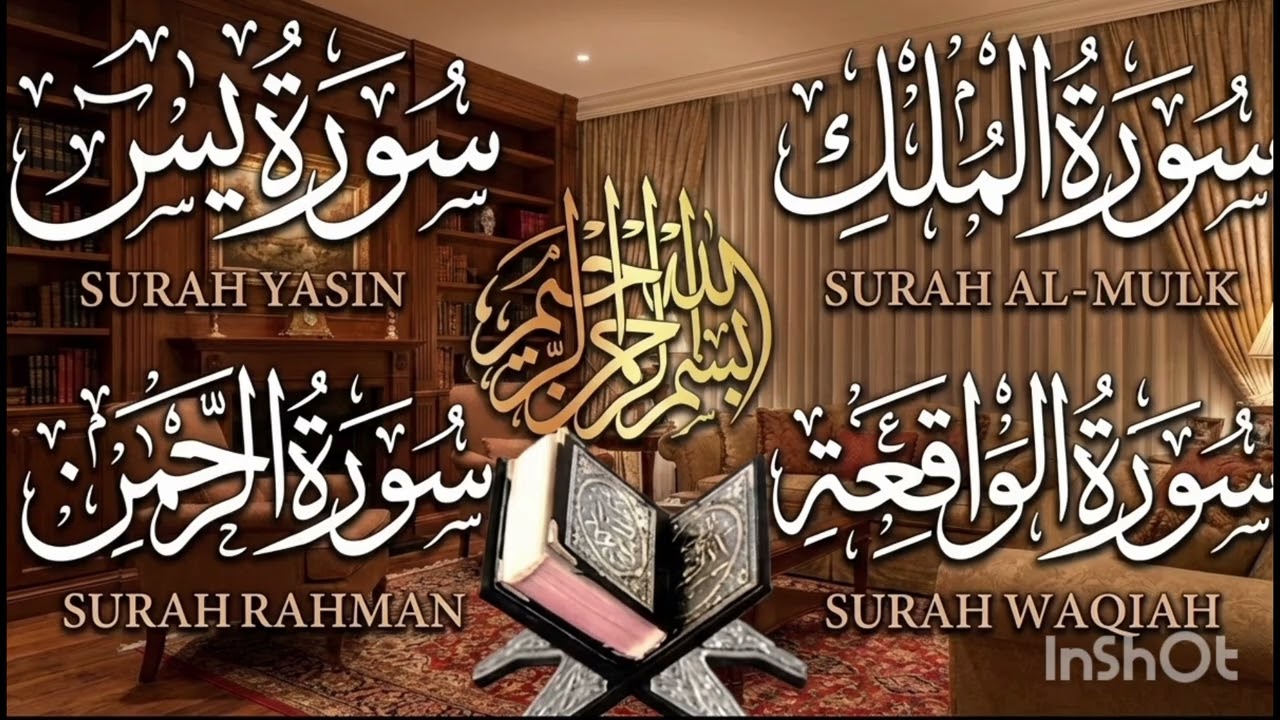 Surah Yaseen surah Rahman surah mulk surah  waqiah #quranrecitation