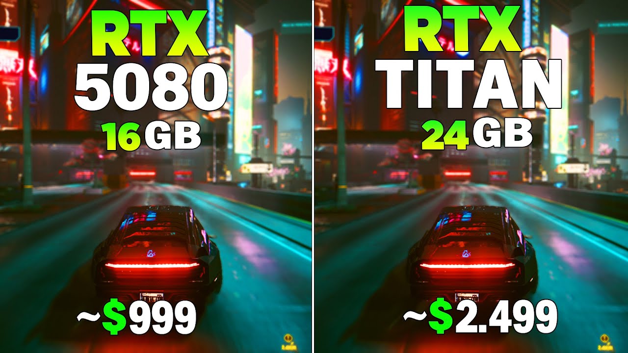 RTX 5080 vs RTX TİTAN - Test in 8 Games