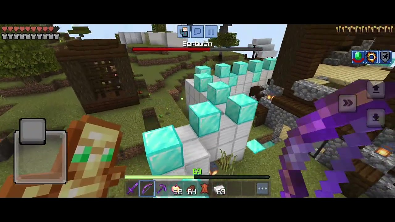 Bermain di game minicraft 🥰
