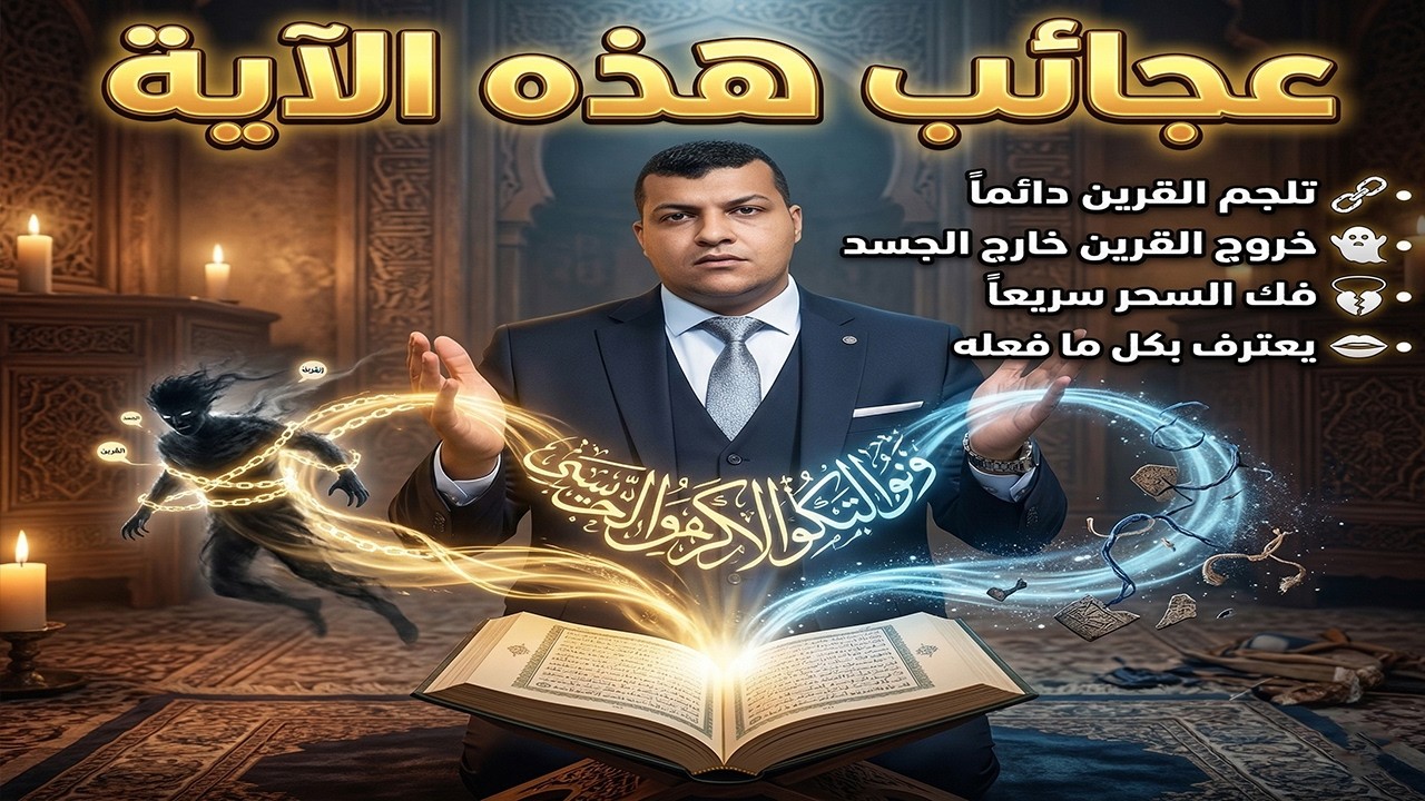 استمتع بعجائب هذه الاية تجعل القرين يلجم دائم ويخرج خارج الجسد وتفك السحر سريعا ويعترف بكل مافعلة