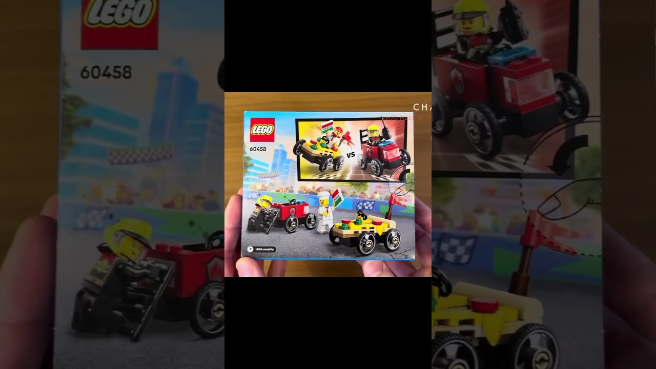 Short [#1-1] LEGO City Pizza VS. Fire Truck 60458 [Unboxing Toys]