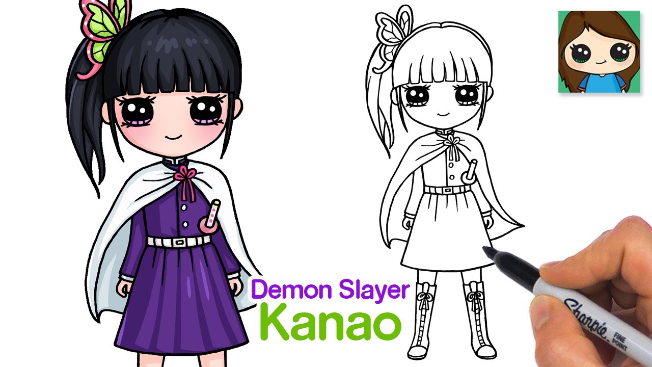 How to Draw Kanao Tsuyuri | Demon Slayer