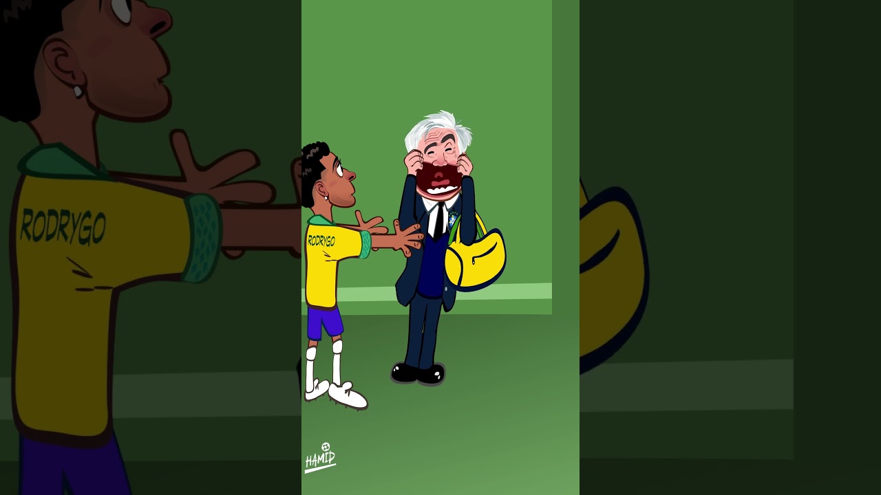 The moment when Ancelotti arrives in Brasil. 🇧🇷🤨