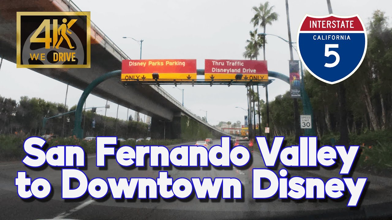 NoHo to Downtown Disney Rainy Drive Relaxing