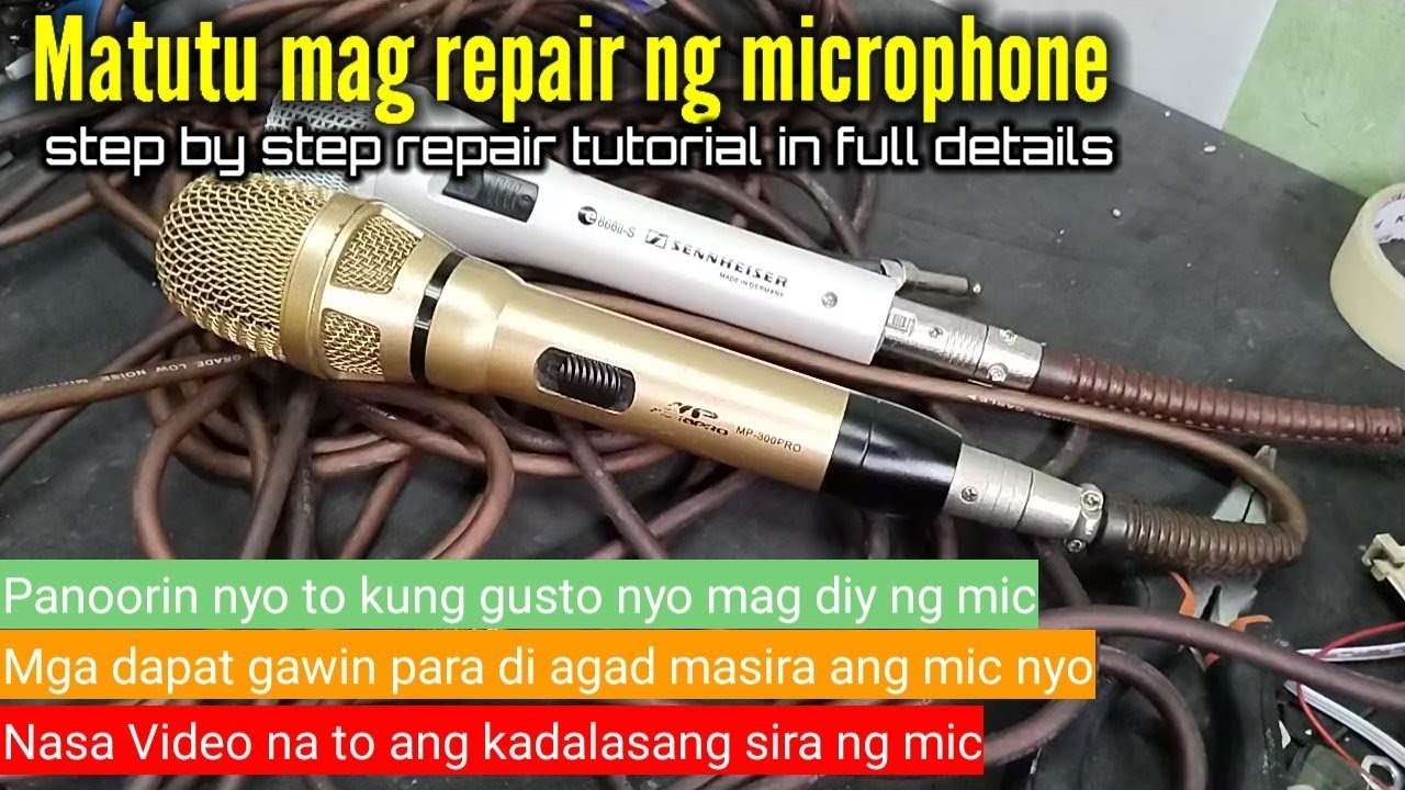 Paano mag repair Ng microphone‼️at mga dapat gawin para di agad masira Ang mic nyo